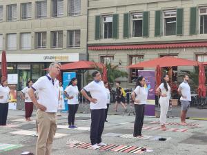 8th International Day of Yoga celebrations in Berne, 