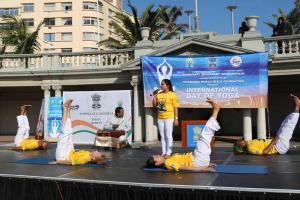 International Yoga Day celebrations 2019 in Consulate General of India, Durban (16 June, 2019)